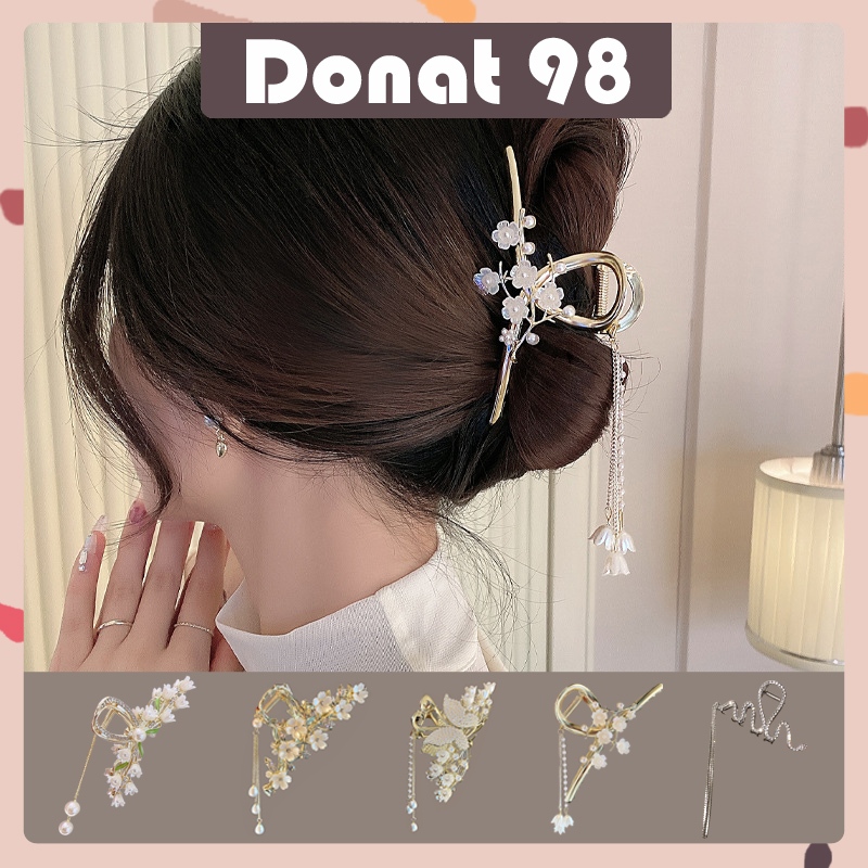 Jual Donat - Jepit Rambut Wanita Mutiara Jedai Rumbai Cantik Women Hair ...