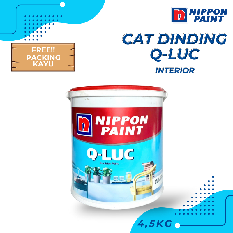 Jual QLuc Nippon Paint 4,5Kg Warna Lengkap Paking KAYU / cat qluc 4.5kg