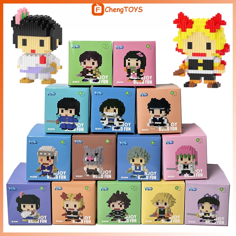 Nanoblock Demon Slayer – Tanjiro Kamado (respiration Solaire) – Kit De Construction En Mini-briques – Dès 12 Ans