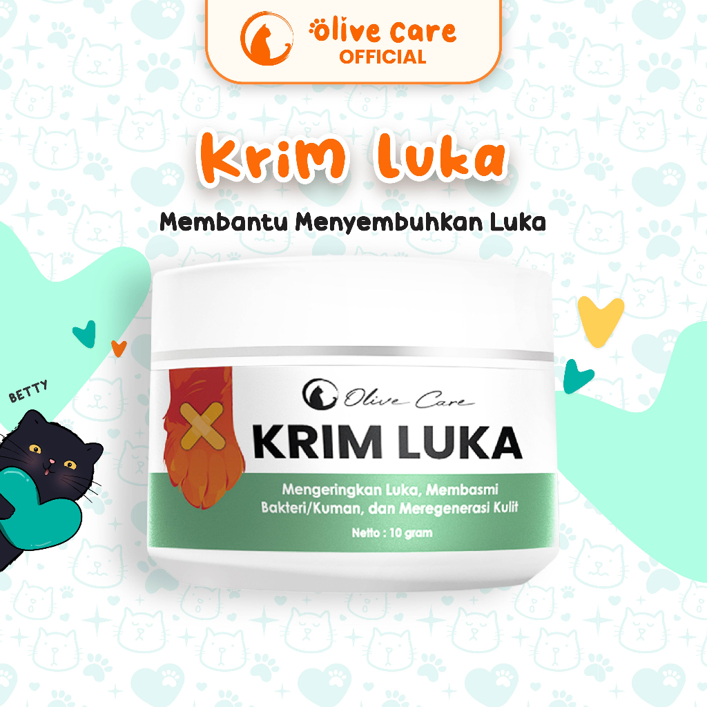 Jual Olive Care Salep Krim Kucing KRIM LUKA untuk Kulit Luka Basah ...