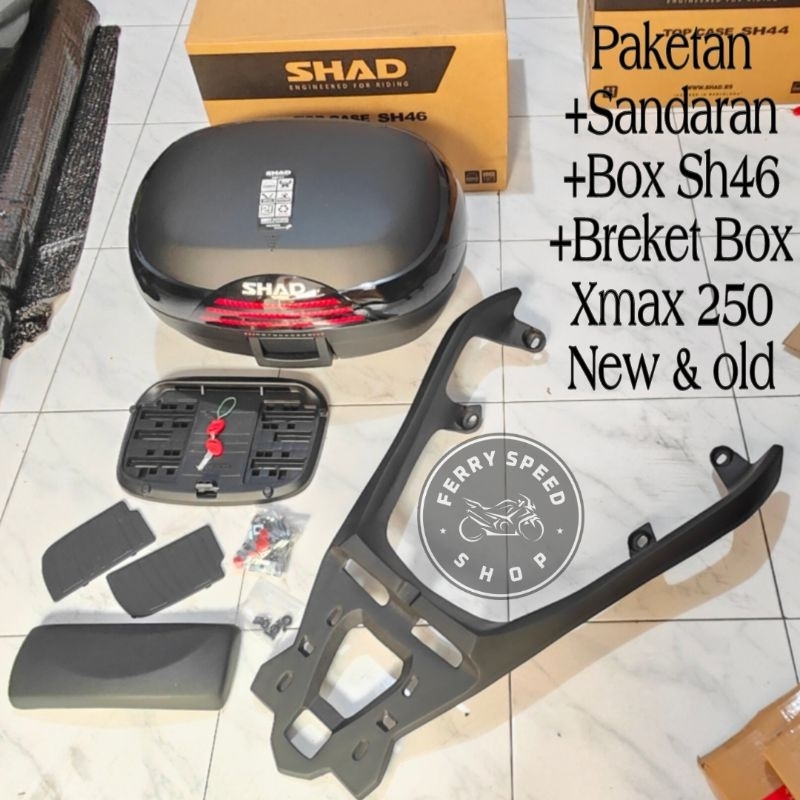 Jual Paketan Box Shad Sh46 Sh 46 Plus Sandaran Dan Bracket Breket Box ...