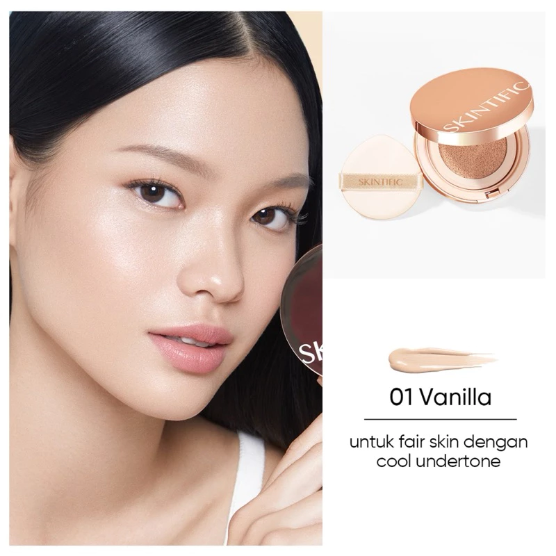 Skintific Cushion SPF 35 PA++++ Oil-Control Matte