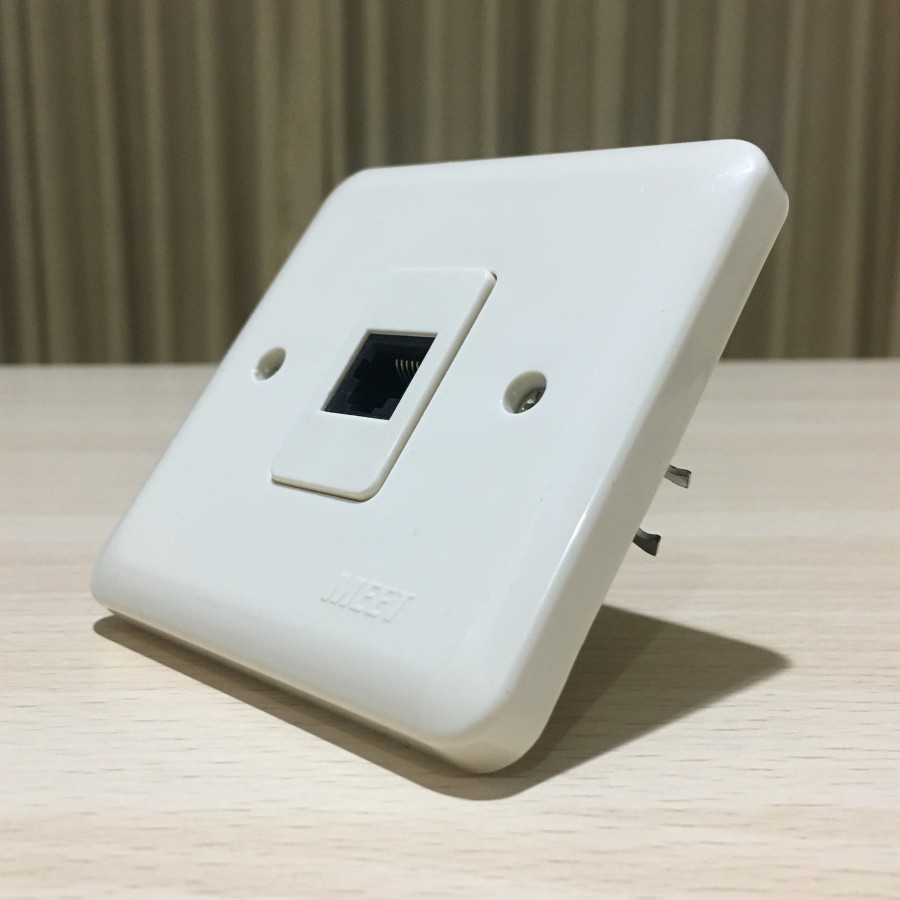 Jual TERMINAL SOKET TELEPON 1 LUBANG DINDING MEET M-706 | Shopee Indonesia