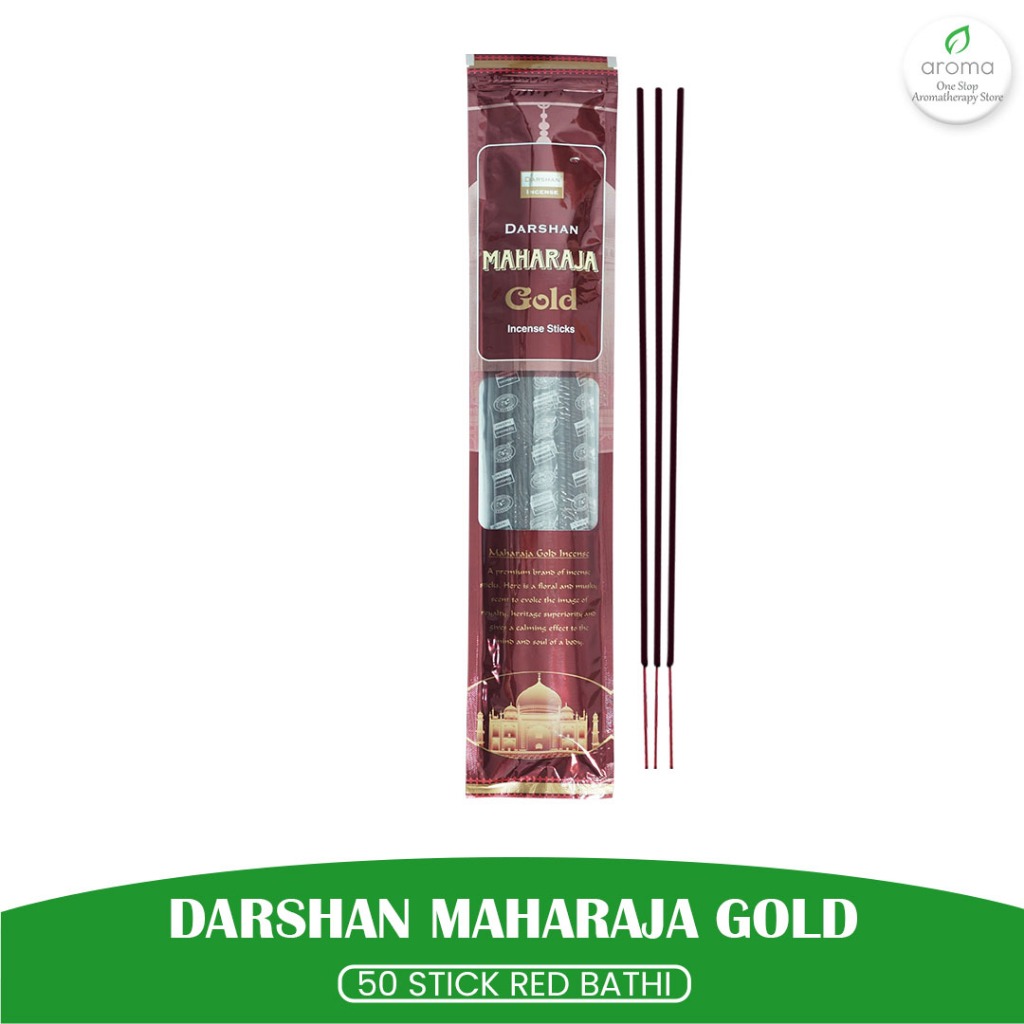 Jual Dupa India Aromaterapi Red Bathi - Darshan Maharaja Gold 50 Sticks ...