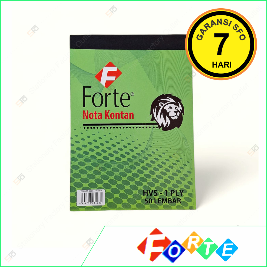 Jual Nota Kontan Forte 1 Rangkap Kecil - SFO Semarang Official | Shopee ...