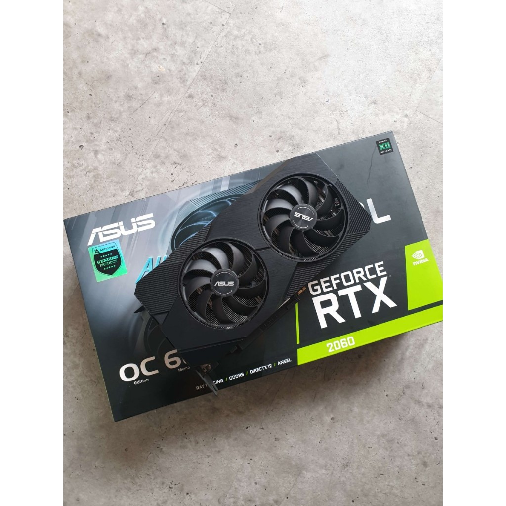 Jual ASUS GEFORCE RTX 2060 DUAL OC 6GB GDDR6 NVIDIA 2060