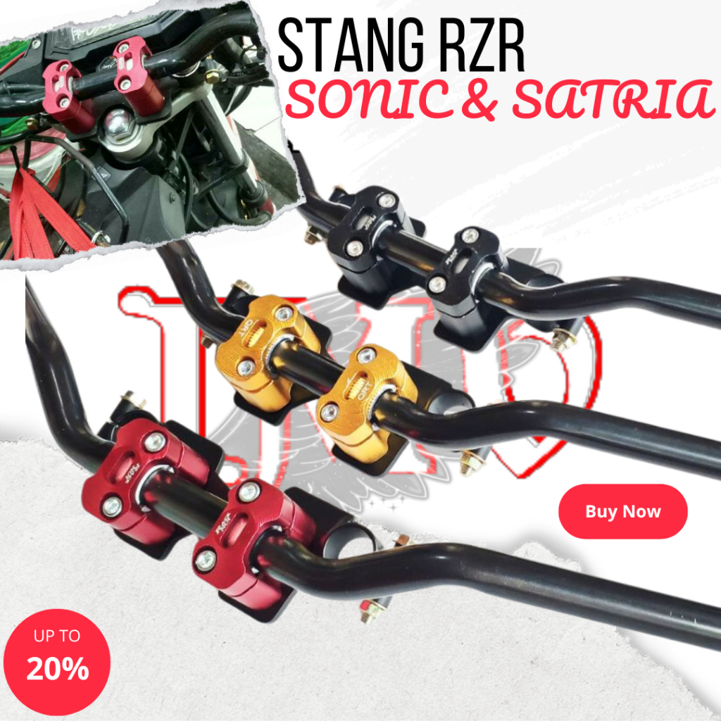 Jual Stang Rzr Sonic dan Satria Fu plus Dudukan Stang Sonic Satria Fu ...