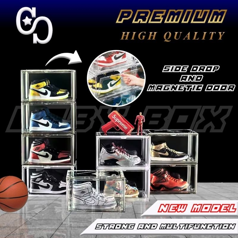 Jual Box Sepatu akrilik - Shoe Box Collection Acrylic Display Box ...