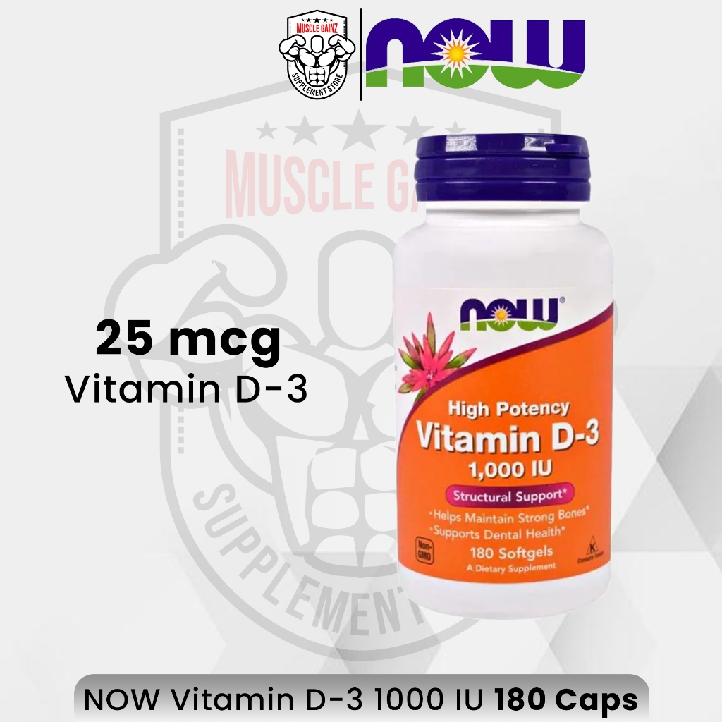 Jual NOW Vitamin D3 1000iu / 400iu / 2000iu / 5000iu Vitamin Booster ...