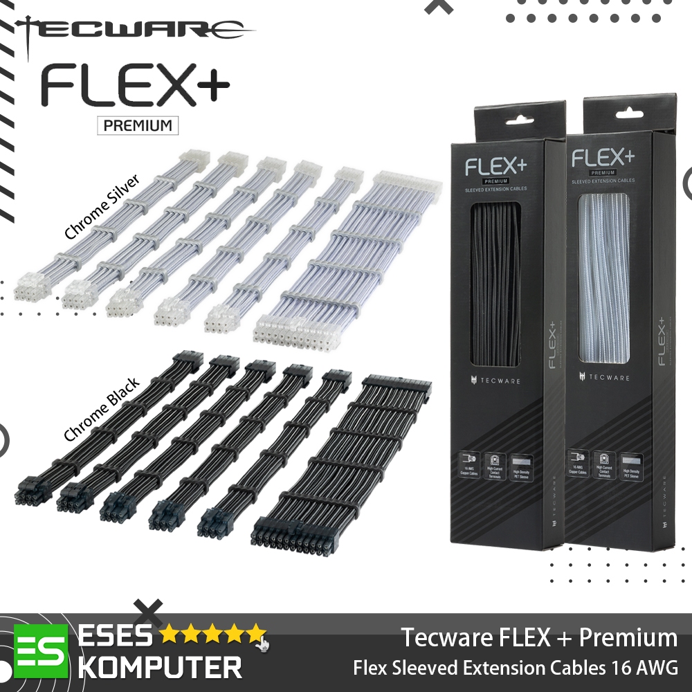 Jual PSU Extension Tecware FLEX+ PLUS PREMIUM Sleeved Extension Cables ...