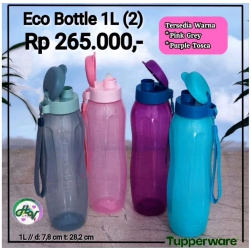 Jual TUPPERWARE Eko Botol uk. 1 Liter | Shopee Indonesia
