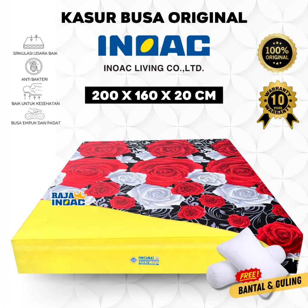 Jual [200x160x20] Kasur Busa INOAC Original Garansi 10 Tahun Ukuran NO ...