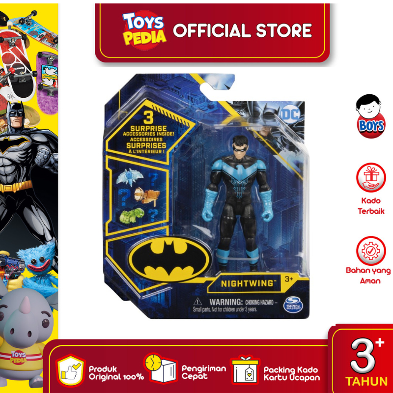 Jual Mainan Figur DC Batman Basic 4 Inch Nightwing | Shopee Indonesia