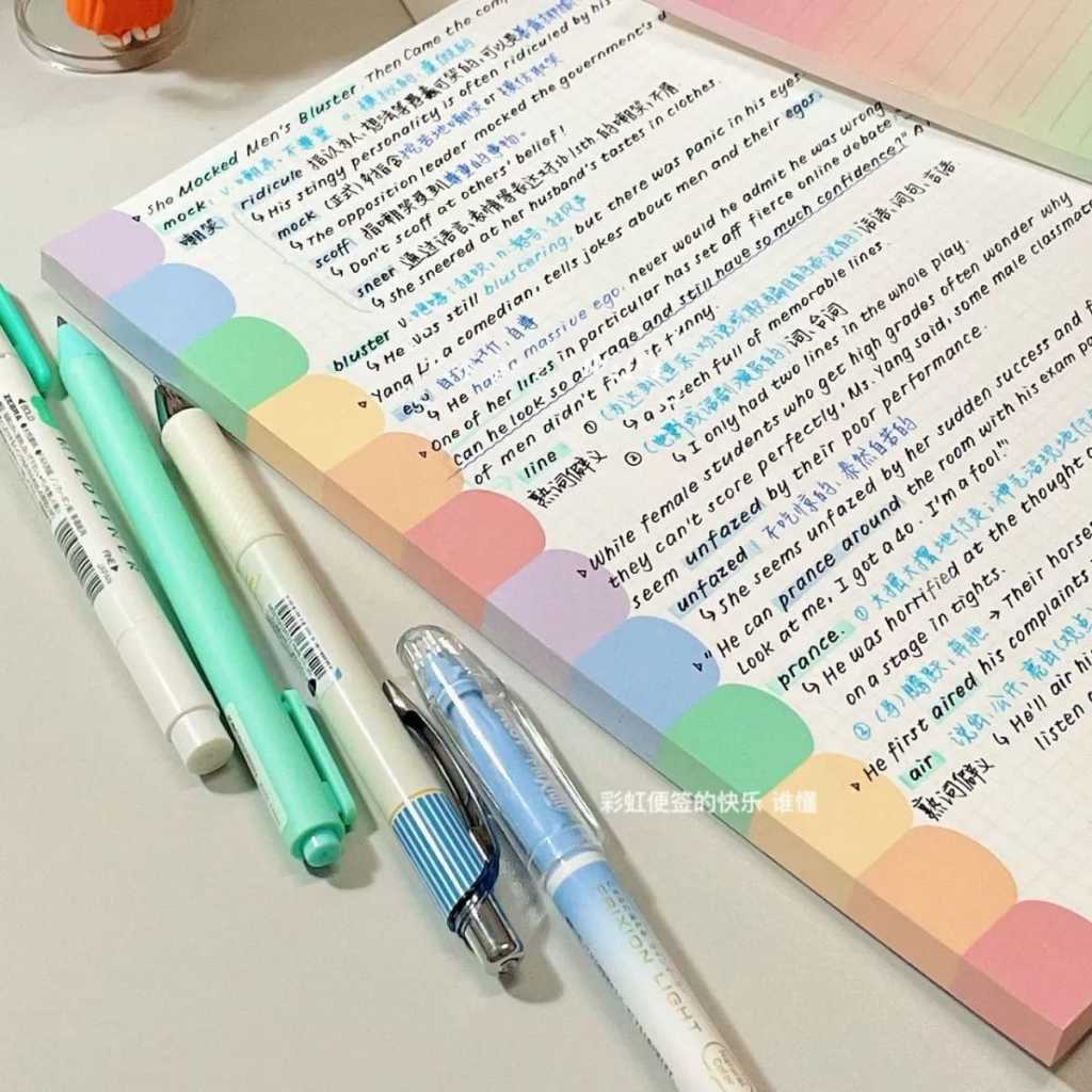 Jual [ORGM] UKURAN B5 Buku Tulis Notepad Memopad Warna Pelangi Isi 30 ...