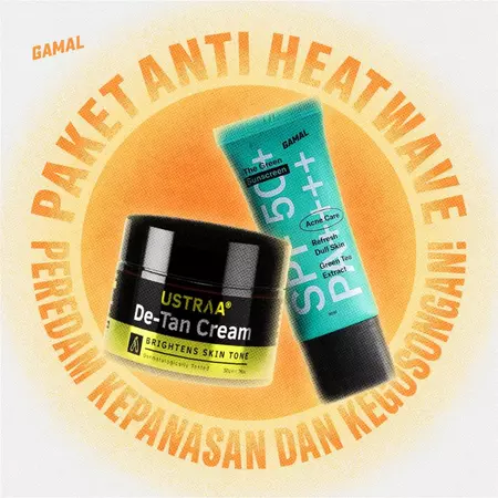 Paket Anti Heatwave (Bundling Ustraa De-tan Cream & The Green Sunscreen)