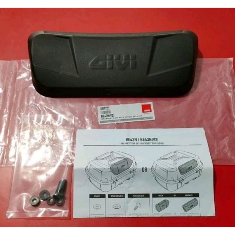 Jual backrest sandaran box Givi E43 NTL E43 ADV B45 NML E45 original ...