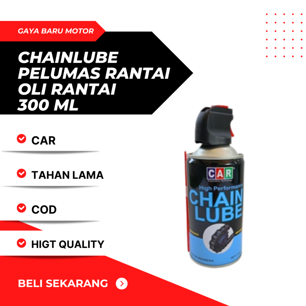 CAR CHAINLUBE CHAIN LUBE 300ML PELUMAS RANTAI CAIRAN RANTAI AWET TAHAN LAMA