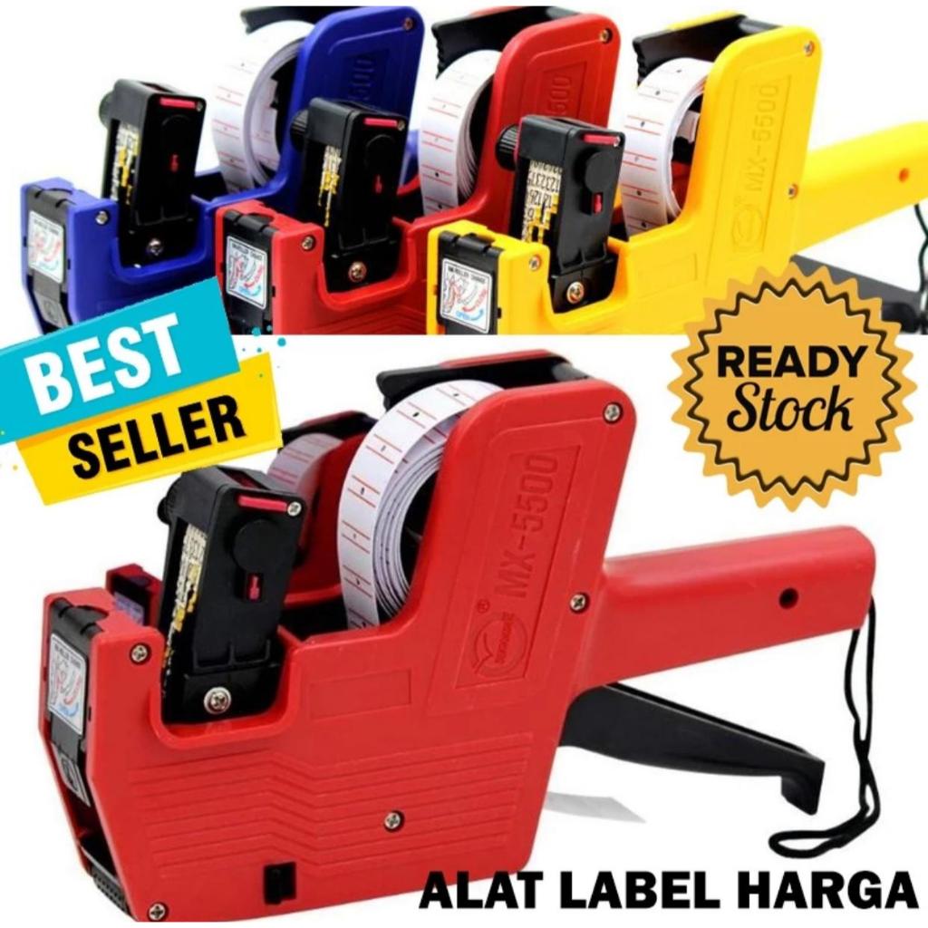 Jual Alat Label Harga hongsheng 1 Lines 8 Digits MX 5500M Mesin Stiker ...
