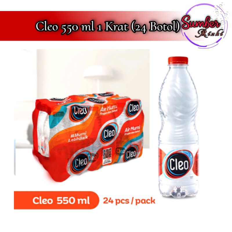 Jual Cleo Botol 550ml 1 Krat ( 24 Botol ) | Shopee Indonesia