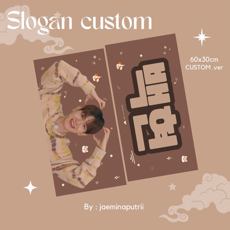 Jual (PO) SLOGAN KAIN PREMIUM CUSTOM HARGA TERMURAH / CHEERING KIT ...