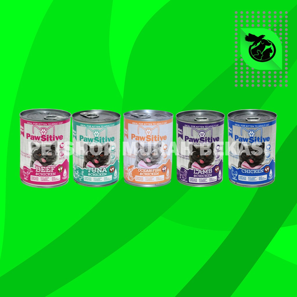 Jual Pawsitive Makanan Basah Wet Food Anak Kucing Dewasa Kaleng 400 ...