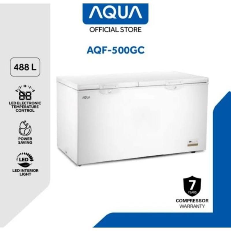 Jual Chest Freezer Box AQUA 488 Liter AQF-500 GC | Shopee Indonesia