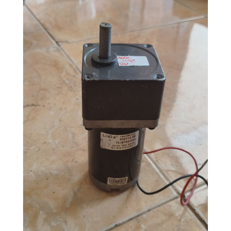 Jual DC MOTOR GEARBOK LINIX 12V 36W 20RPM HIGH TORQUE | Shopee Indonesia
