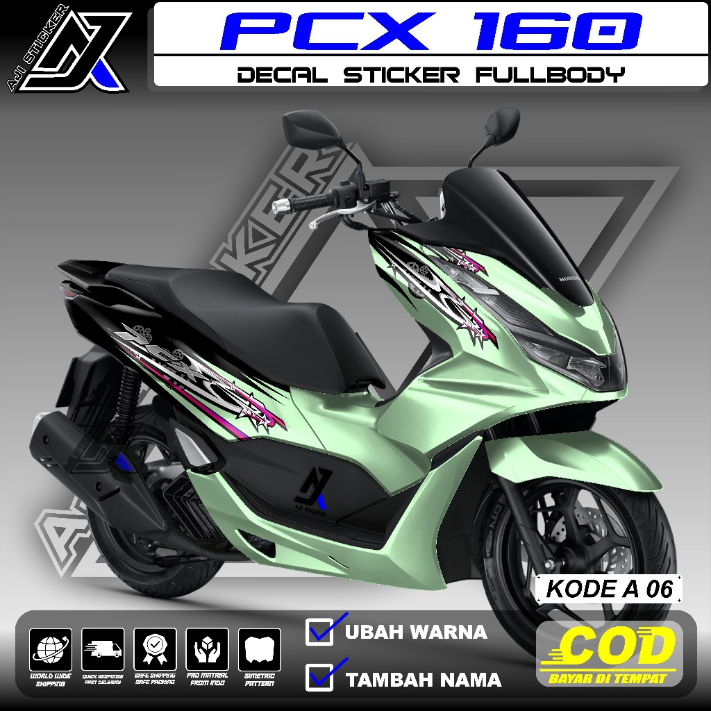 Jual (COD) Decal PCX 160 Full Body Terbaru 2023 Stiker Fullbody Motif ...