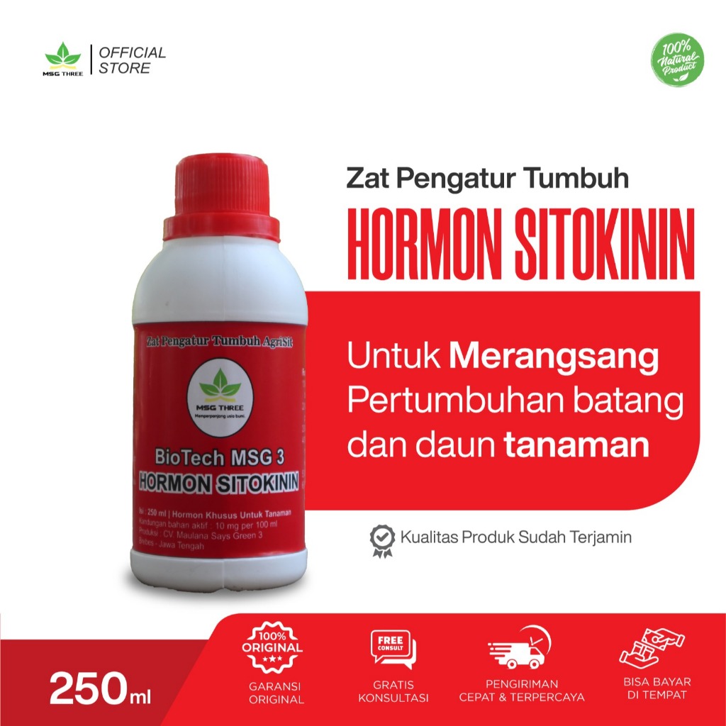 Jual Hormon sitokinin MSG 3 - Pupuk ZPT zat pengatur tumbuh pertumbuhan ...