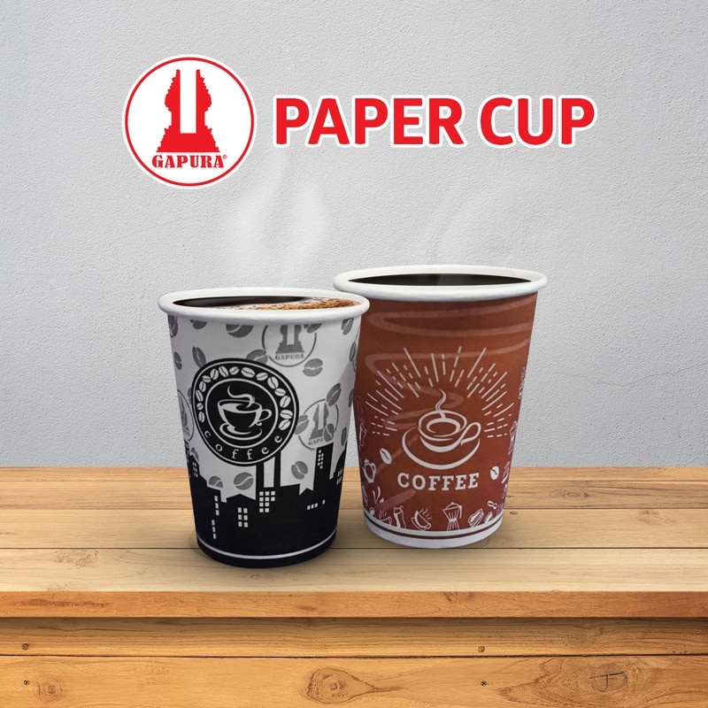 Jual Gapura Paper Cup / Wadah Minuman Panas / Gelas Kertas Kopi Teh / 8 ...