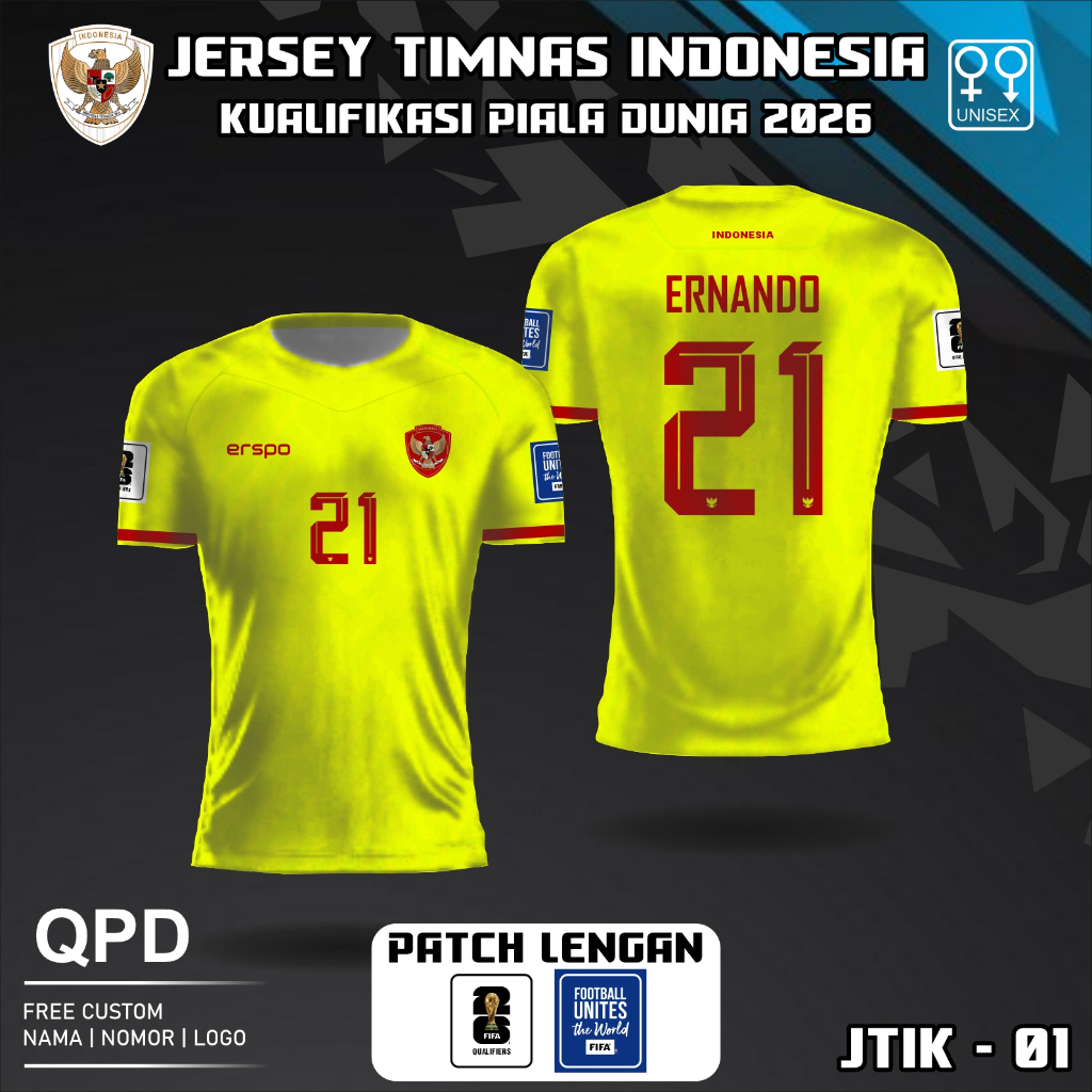 Jual Jersey kaos sepak bola baju kiper timnas indonesia Qualifikasi ...