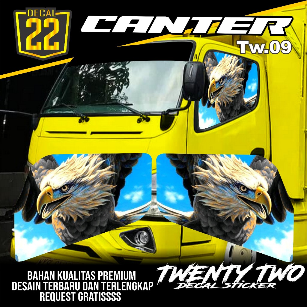 Jual STIKER TRUK STICKER ONE WAY TRUK CANTER STIKER KACA STIKER KACA ...