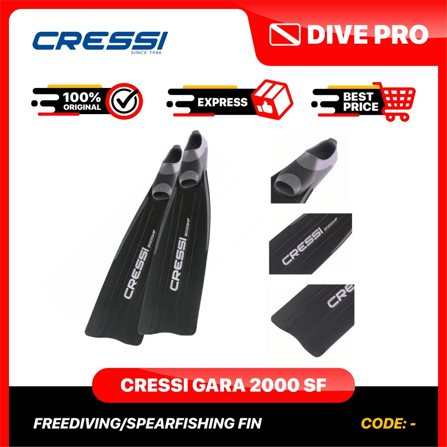 Jual Long Fin Cressi Gara 2000 HF - Spearfishing and Freediving Fin ...