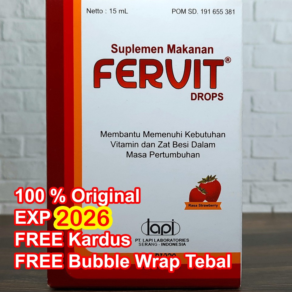 Jual FERVIT DROP 15ml Zat Besi Bayi 12 bulan dan Anak 1 2 tahun SUPERRR ...