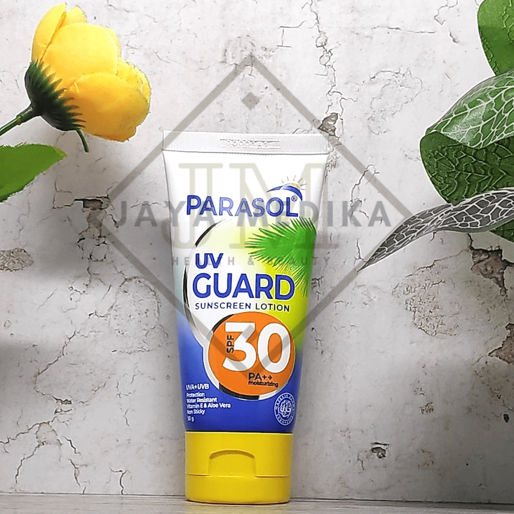 Jual Parasol UV Guard Sunscreen Lotion Spf 30 PA++ 50 gr | Shopee Indonesia