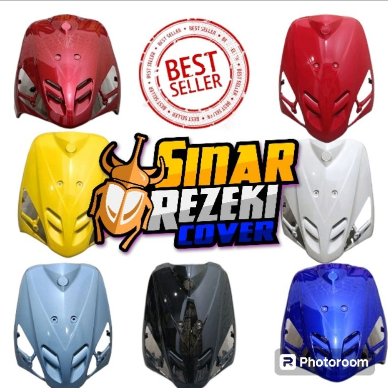 Jual Win - Panel Dada Tameng Depan Mio Sporty Hitam Merah Marun Biru ...