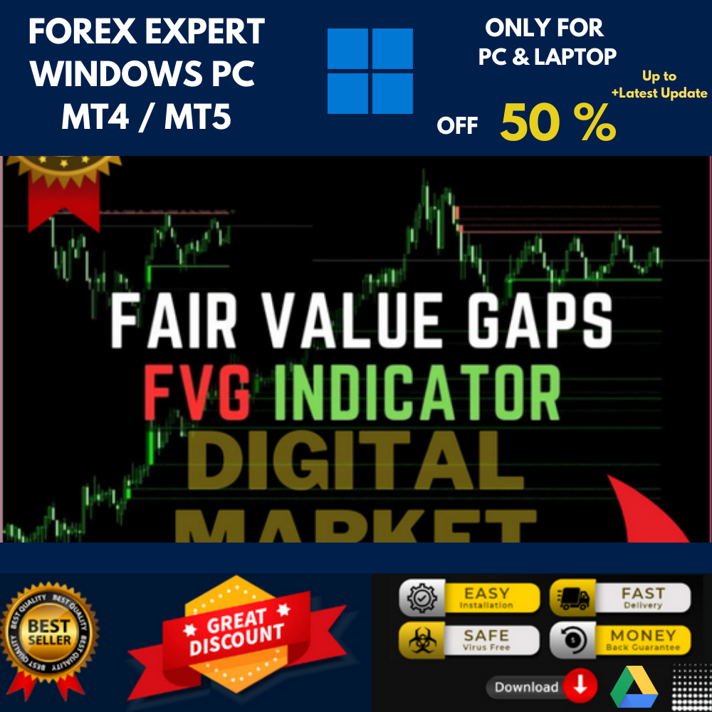 Jual BEST INDICATOR PREMIUM MT4 !! Fair Value Gaps – FVG Indicator ...