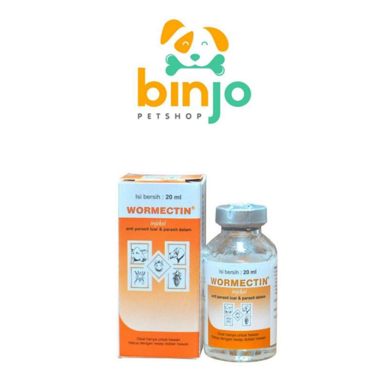 Jual Wormectin 20 ML - Anti Parasit Luar dan Dalam dan Cacing Hewan ...