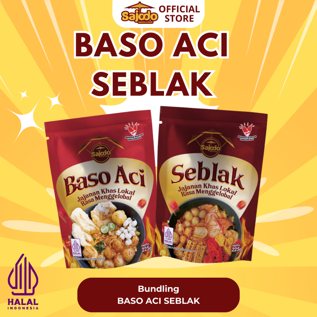 boci seblak sajojo 12点セット Jual SAJODO - BUNDLING TWIN SAJODO SNACK (BASO ACI, SEBLAK