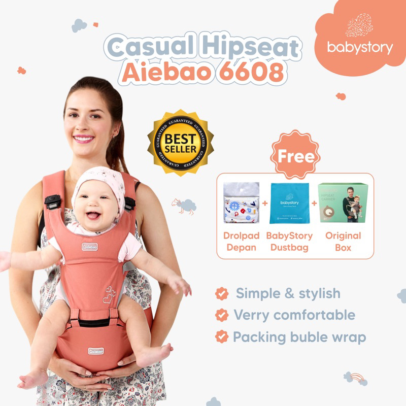 Jual Hipseat Aiebao 6608 Original hipseat casual hipseat baby carrier gendongan bayi Aiebao Shopee Indonesia