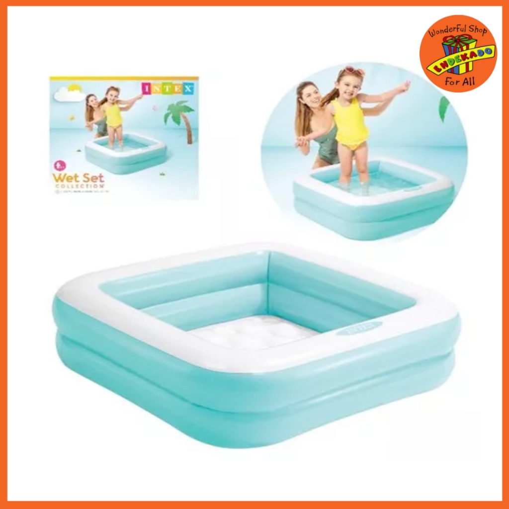 Jual INTEX Play Box Pools 57100 - Kolam Renang Karet Anak | Shopee ...