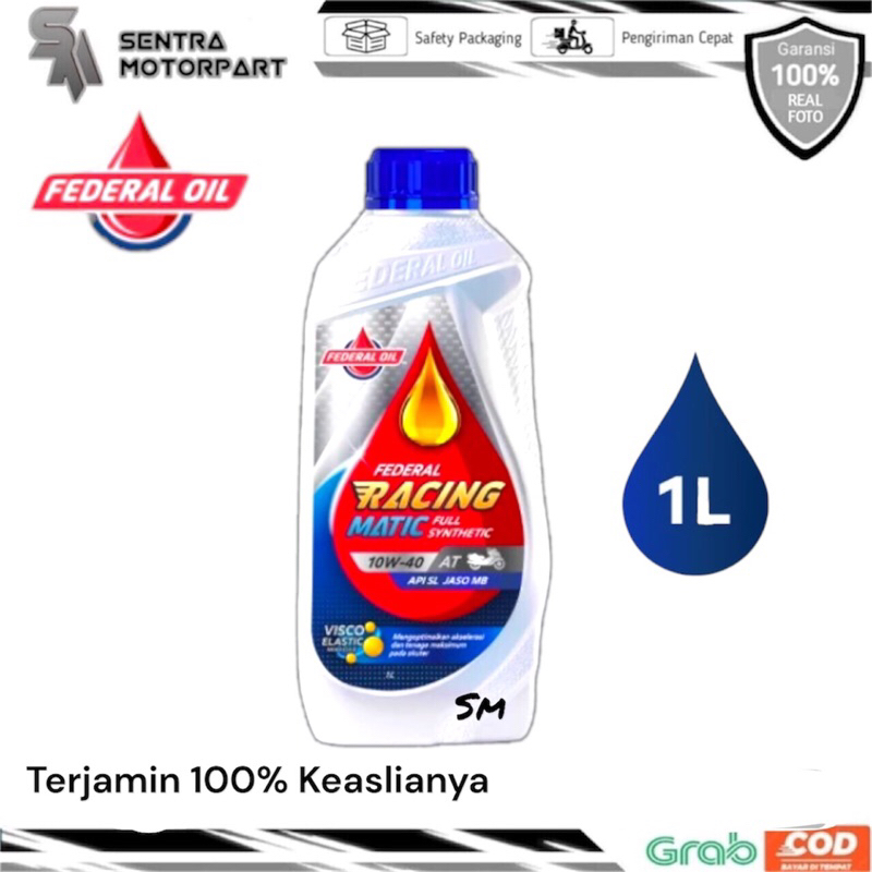 Jual Oli federal racing matic metik 1000 ml 1 liter original | Shopee ...