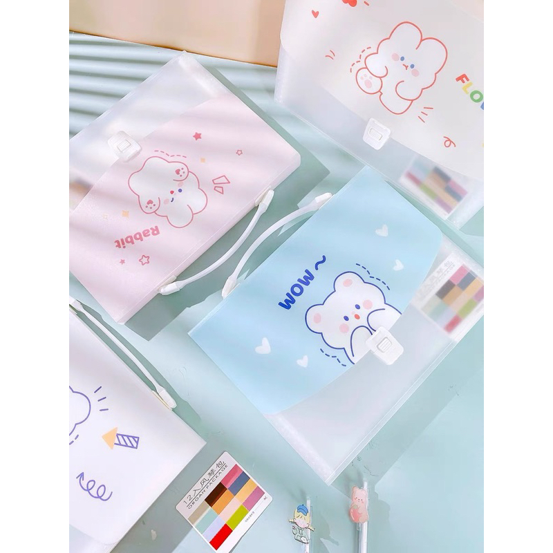 Jual map plastik dokumen A4 13 slot /Map Folder A4/map Keeper Pocket ...