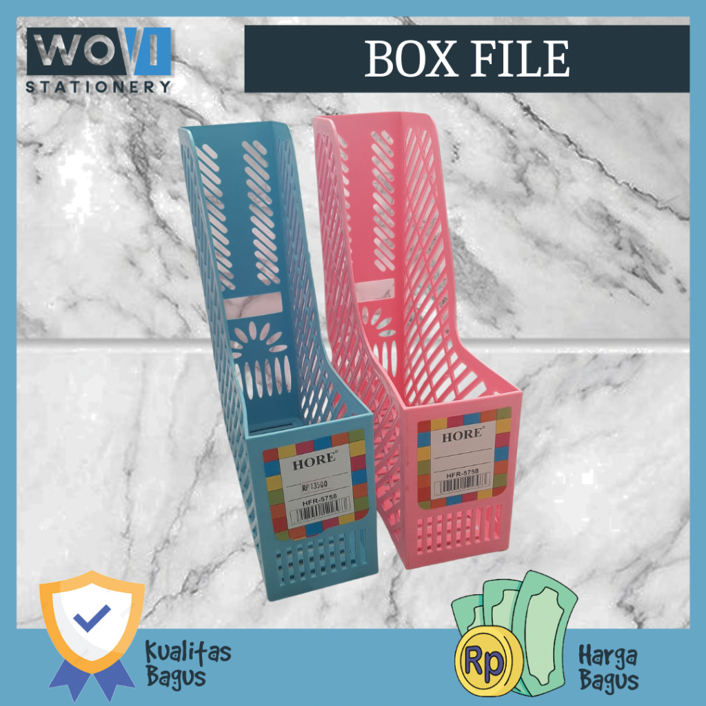 Jual [WOVI STATIONERY] Box File Hore / Keranjang File Plastik Folio ...