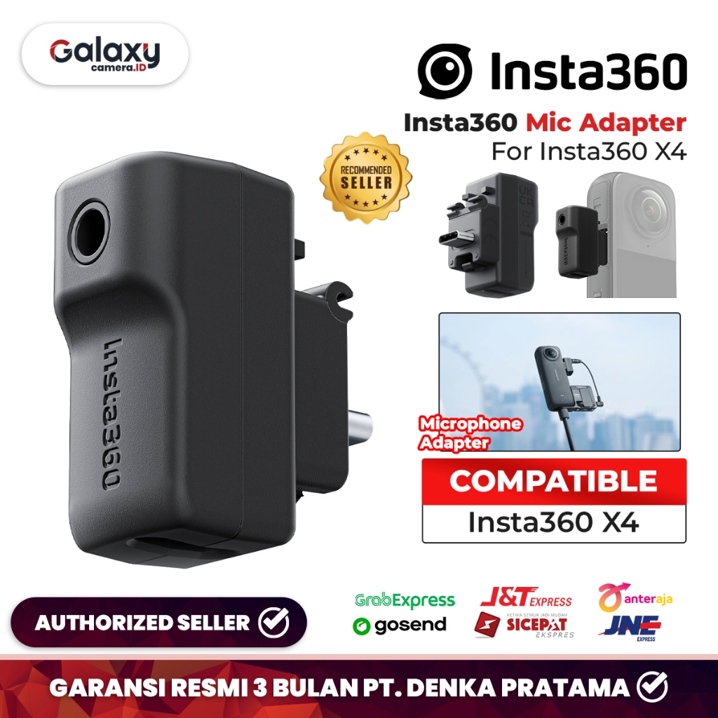 Adaptateur Microphone Pour Insta 360 X5 - Ports Type-C Et Audio 3,5 Mm, Avec Charge Simultanée - 10