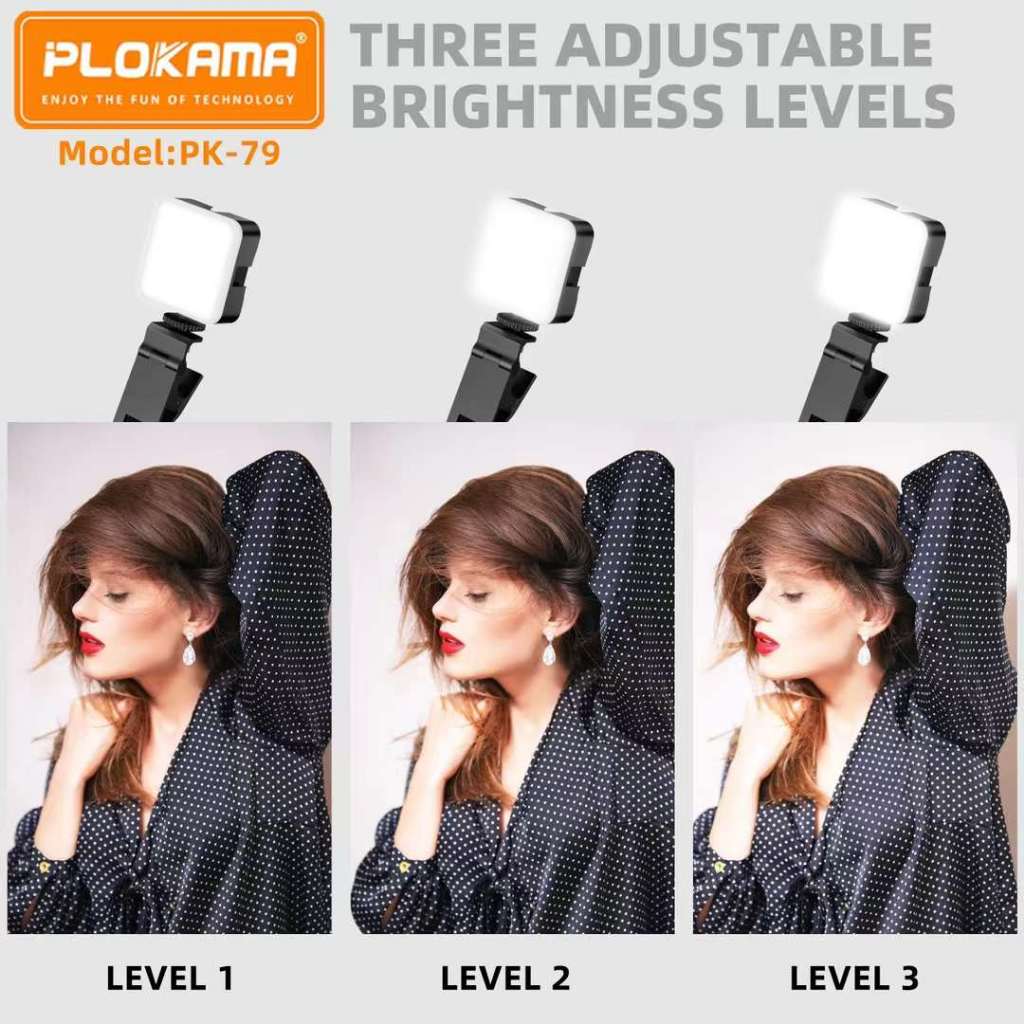 Jual PLOKAMA PK79 Lampu LED Mini Portable Lampu Fotografi Video Light ...