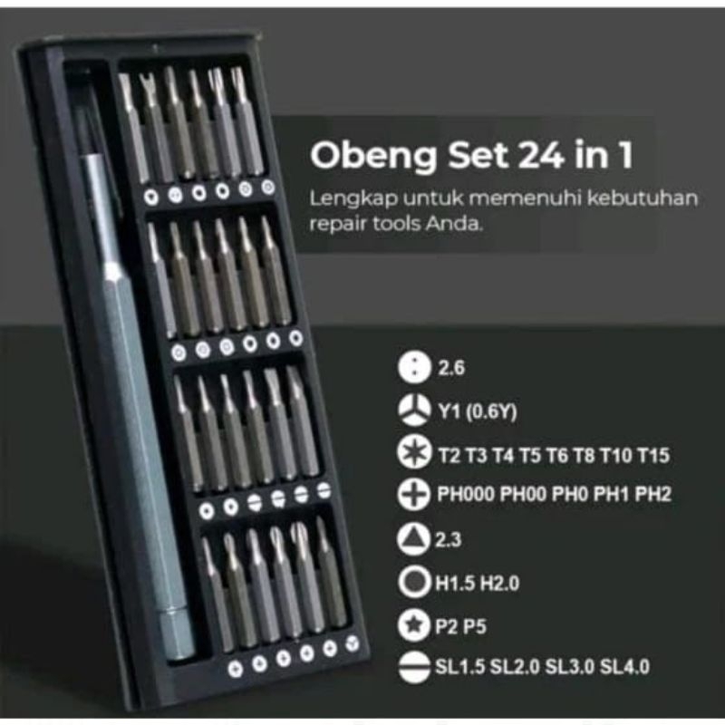 Jual Obeng Set Model Dompet 25 In Untuk Handphone Iphone Android Tablet ...
