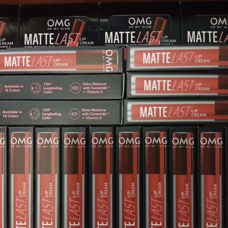 Jual OMG OH MY GLAM MATTE LAST LIP CREAM KEMASAN BARU | Shopee Indonesia