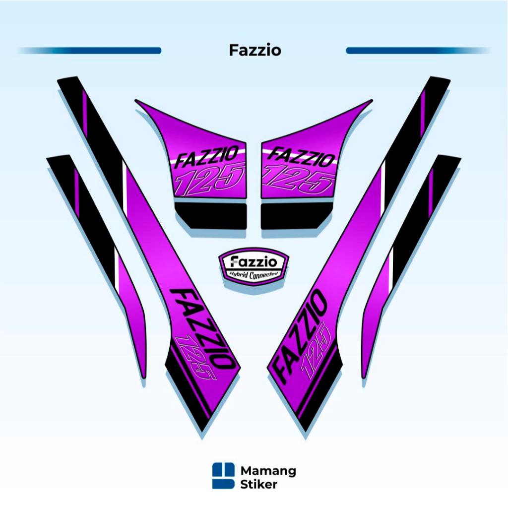 Jual Striping Fazzio Variasi (1) Original Custom Fazio Keren 2022 2023 ...