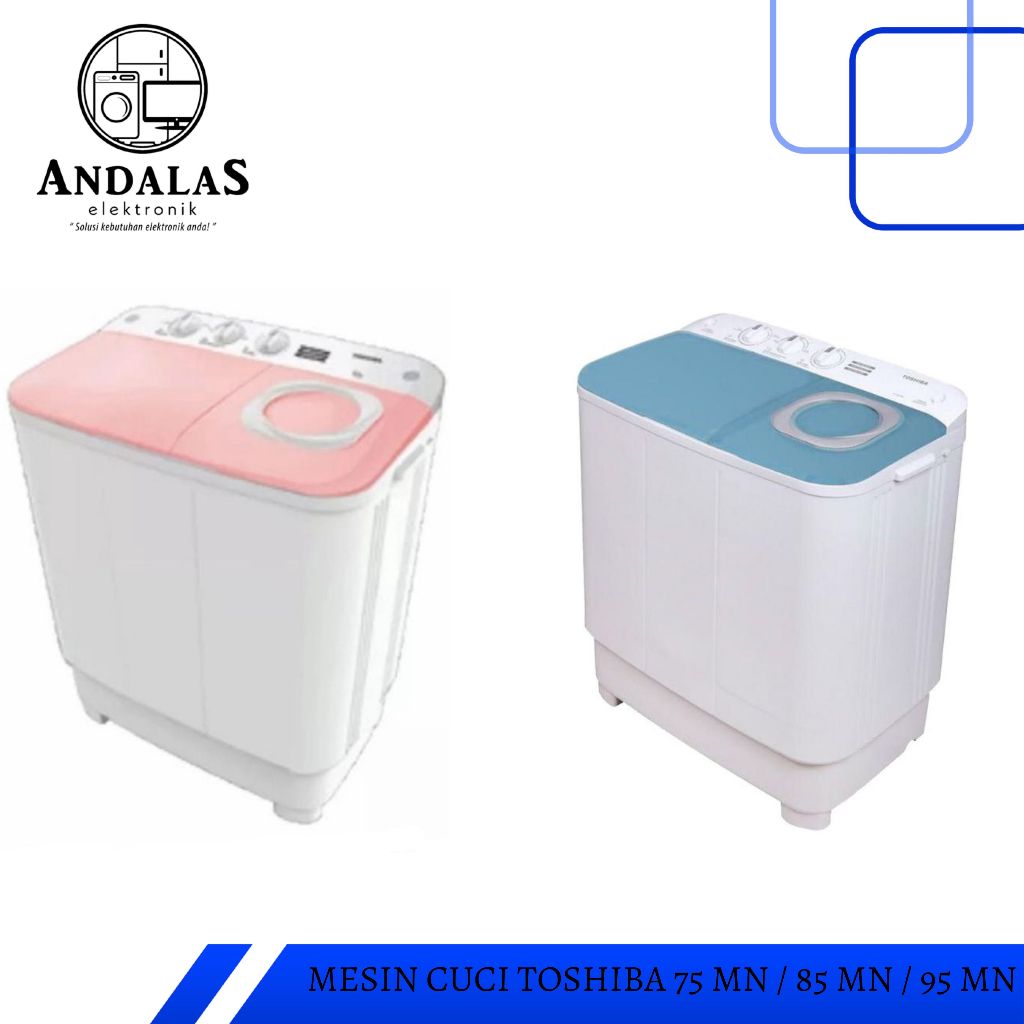 MESIN CUCI TOSHIBA VH 85 MN 7,5KG 2 TABUNG 85MN 7,5 KG LOW WATT JEPANG / 75MN 95MN 1000MN